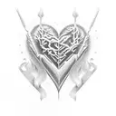 frozen heart tattoo design idea