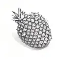 Pineapple tattoo design idea
