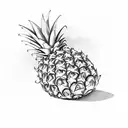 Pineapple tattoo design idea
