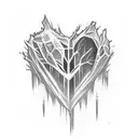 frozen heart tattoo design idea