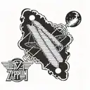 Led Zeppelin logo tattoo design idea