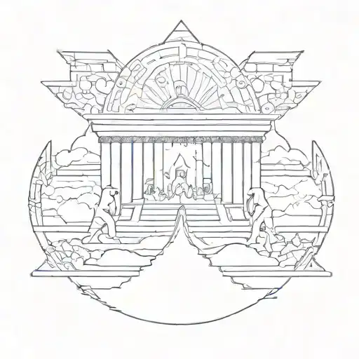 Sumerian civilization tattoo design idea