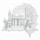 Sumerian civilization tattoo design idea