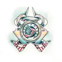 pinup tattoo design idea