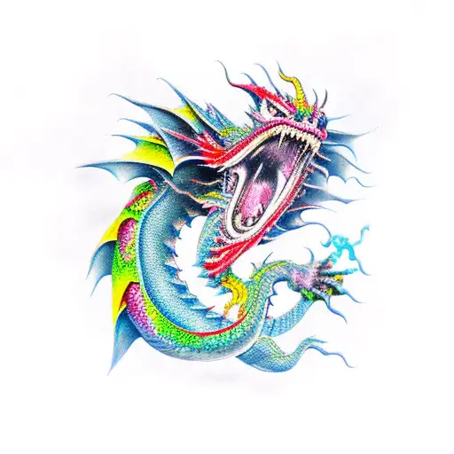 Kill Me Dragon tattoo design idea