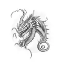 Kill Me Dragon tattoo design idea