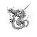 Kill Me Dragon tattoo design idea