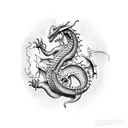 Kill Me Dragon tattoo design idea