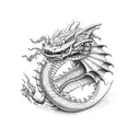 Kill Me Dragon tattoo design idea