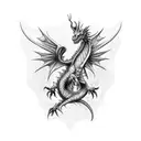 Kill Me Dragon tattoo design idea