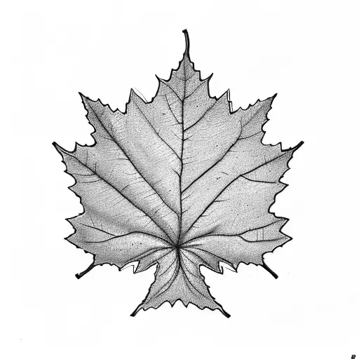 Maple Leaf tattoo design idea