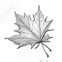 Maple Leaf tattoo design idea