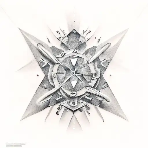 Star tattoo design idea