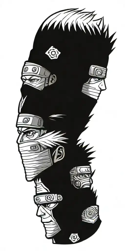satoru gojo, hatake kakashi and obito uchiha tattoo ideas tattoo design idea