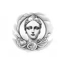 the birth of venus tattoo design idea