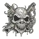 CALL OF DUTY ZOMBIES COVER WITH " SNAGLES BEHINDIT tattoo design idea