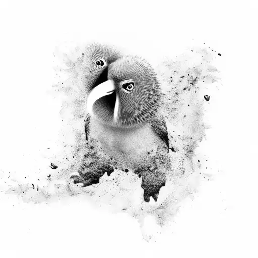 New Zealand nature kiwi tattoo design idea