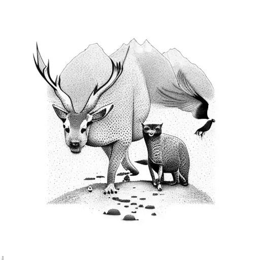 New Zealand nature  tattoo design idea