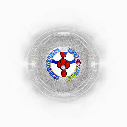 An abstract representation of a soccer stadium, with the client's favorite team's logo prominently displayed in the center tattoo design idea