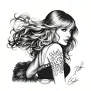 taylor swift lyrics tattoo design idea