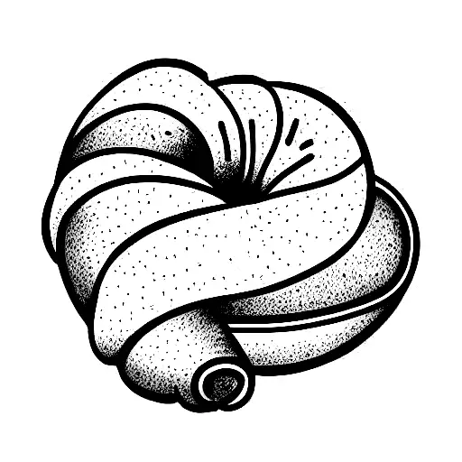 croissant tattoo design idea