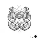 croissant tattoo design idea