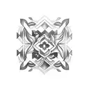 croissant tattoo design idea