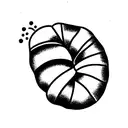 croissant tattoo design idea