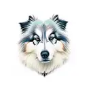 himalayan sheepdog tattoo design idea