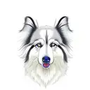 himalayan sheepdog tattoo design idea