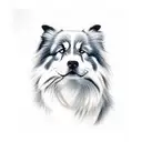himalayan sheepdog tattoo design idea