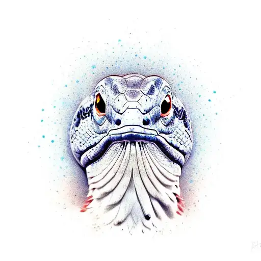 serpiente cara de pato  tattoo design idea