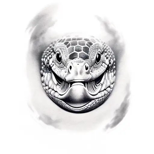 serpiente cara de pato  tattoo design idea