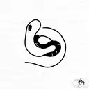 serpiente cara de pato  tattoo design idea