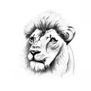 lion lamb Calvary cross  tattoo design idea
