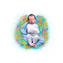 newborn son tattoo design idea