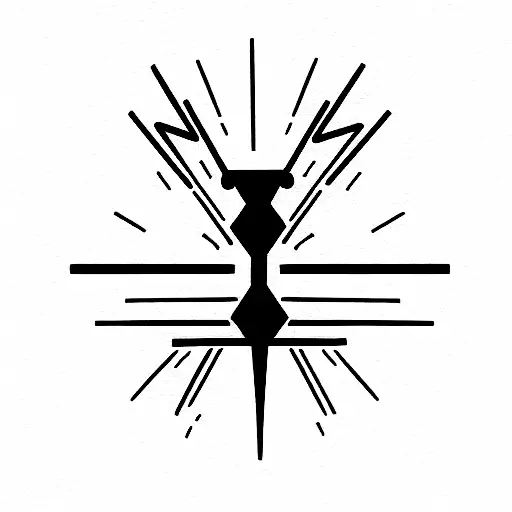 ihs cross tattoo design idea