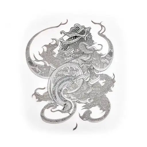 rana tattoo design idea