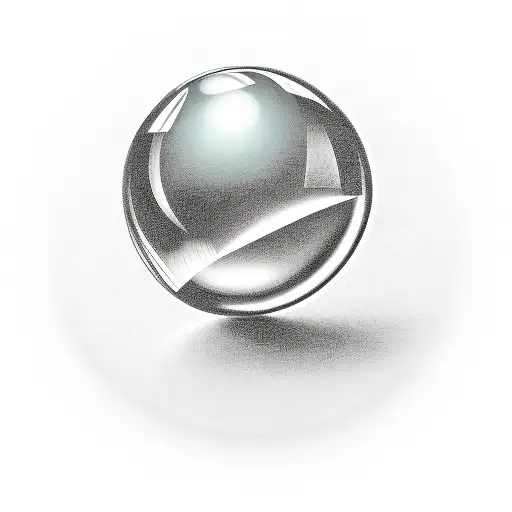 fortune teller crystal ball tattoo design idea