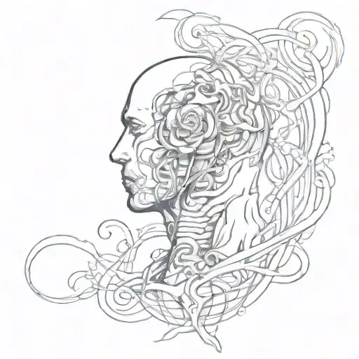 trap my body free my mind tattoo design idea
