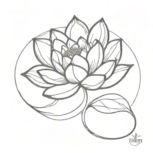 while Fatima is in the lotus tattoo design idea