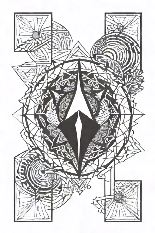 karma symbol tattoo design idea