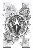 karma symbol tattoo design idea