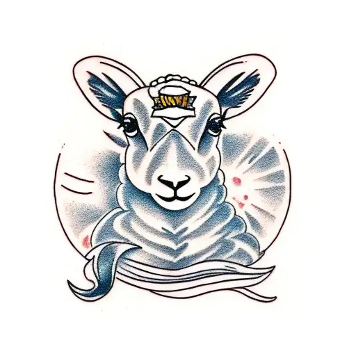 traditional lamb tattoo