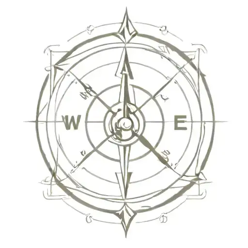 A compass tattoo with an hourglass inside, symbolizing adventure and travel, as well as the passage of time.  tattoo design idea