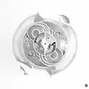 Koi Yin and Yang tattoo design idea