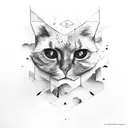 black rectangle with dark clouds inside tattoo design idea