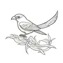 quetzal bird tattoo design idea