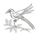 quetzal bird tattoo design idea