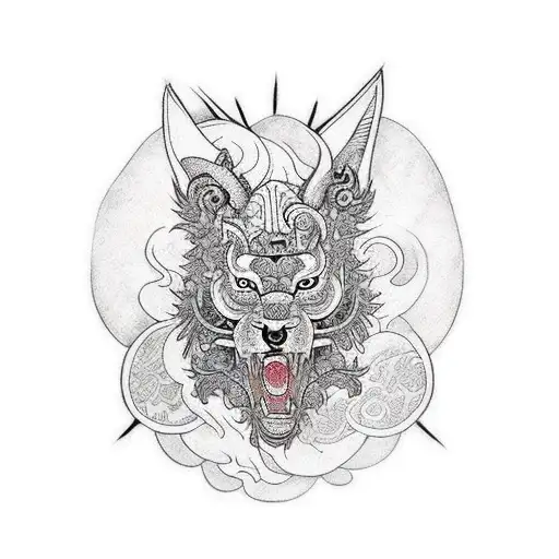 wild animals  tattoo design idea